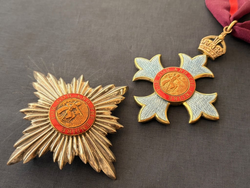 KBE 1st Type MILITARY 1916 KNIGHTHOOD, ORDER OF THE BRITISH EMPIRE SET. ADDITIONAL PHOTOS