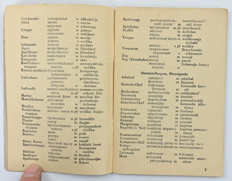 German WH Russian Translation Booklet