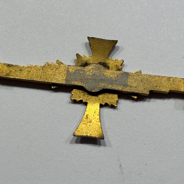 Miniature Mother's Cross in Gold on Clasp