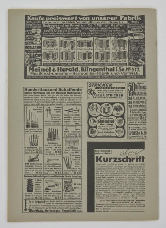 German NSKOV Magazine January 1939