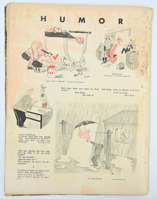 German Third Reich Magazine 'Die Woche' 1940