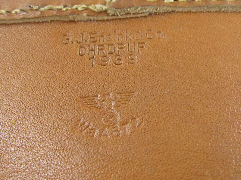 Flak38 Leather ( Waffenmeister ) Tool Pouch Marked 1939...Rare