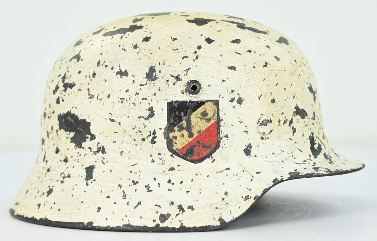 German LW M35 DD Winter Camo Helmet