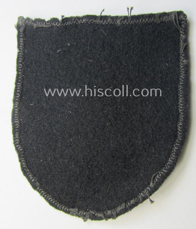 Superb - and only once before by me encountered! - multi-coloured N.S.D.A.P.-related arm-shield (or armband-device) showing the coat of arms of the town of München (ie. 'Hauptstadt der Bewegung')