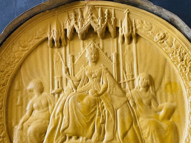 AUTHENTIC 1875 BOXED PATENT DOCUMENT SET WITH QUEEN VICTORIA GREAT WAX SEAL OF THE RELM.