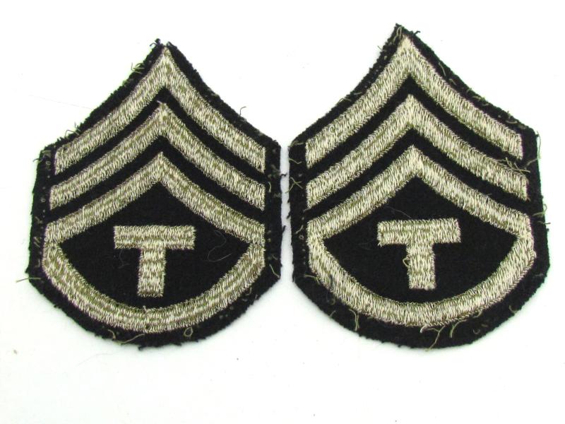US WW2 NCO Rank Chevron Set
