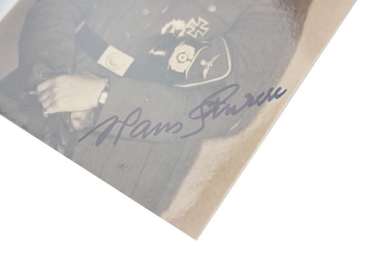 Signature of Wehrmacht Heer KC Recipient 'Hans Sturm'