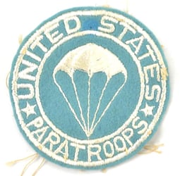 US WW2 US Paratroops Breast Patch 'Capt.Frick 82nd...