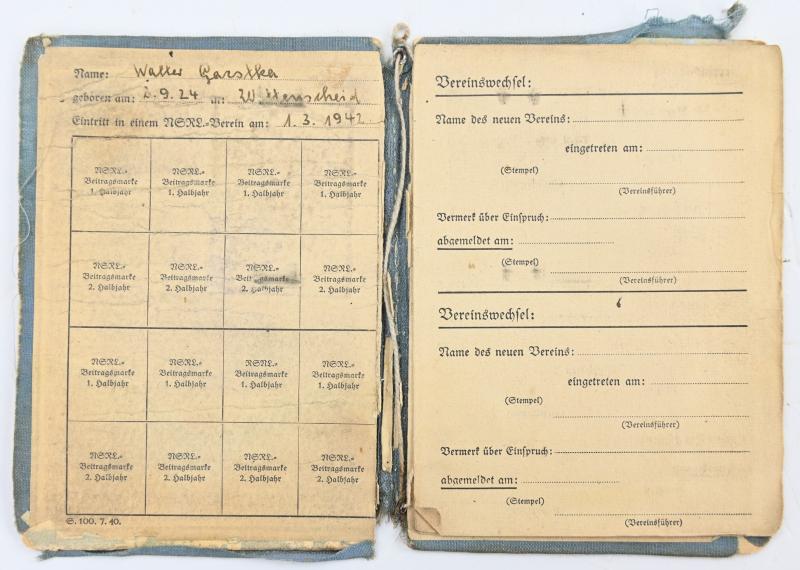 German DRL Sports Member Booklet