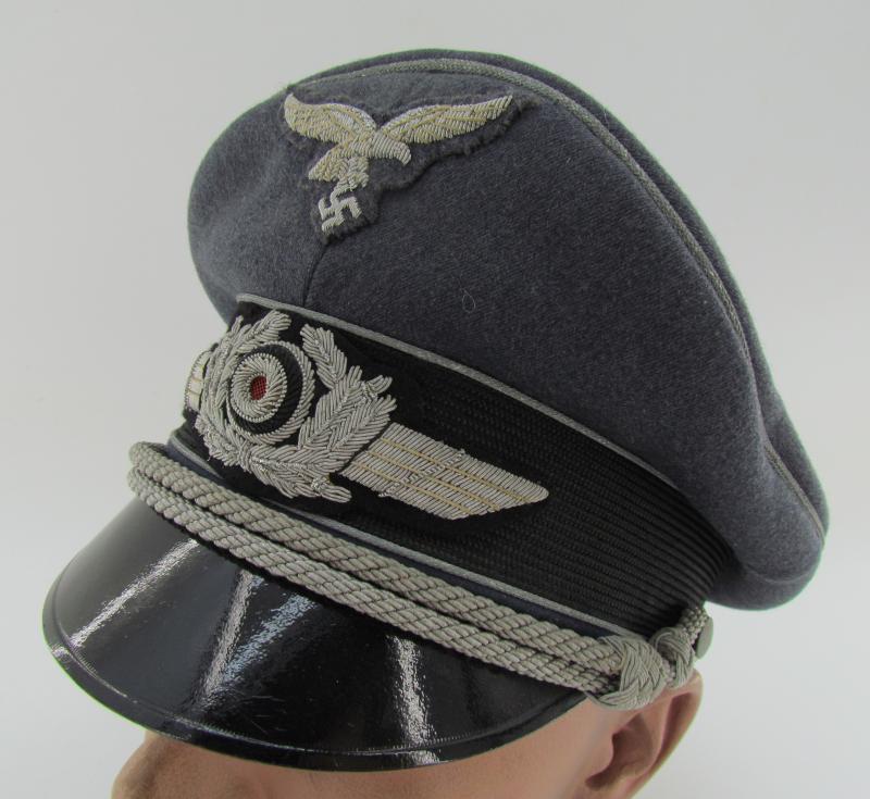 Luftwaffe Officer Visor cap ‘Schirmmütze’ by Erel ( Rare )
