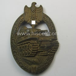 Incomplete 'Panzerkampfabzeichen in Bronze' (or: bronze-class panzer-assault badge...