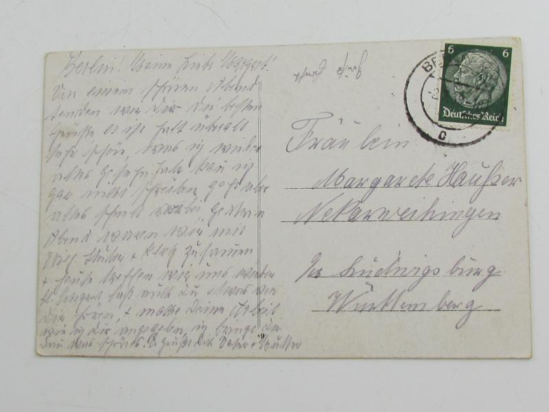 Postcard : Study Room from Adolf Hitler