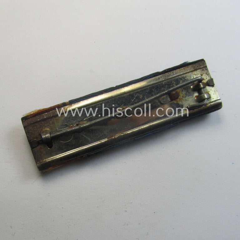 4-pieced ribbon-bar (ie. 'Feld-o. Bandspange') showing resp. two WH (Heeres or KM) so-called: 'DA für 4 u. 12 Jahre treue Dienste', a (scarcely seen!) 'Zollgrenzschütz-Ehrenzeichen' and an: Austrian 'Anschluss'-medal