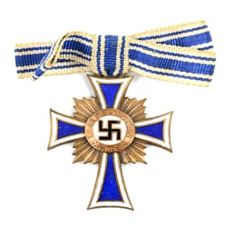 German Mother's Cross in Bronze Brooche