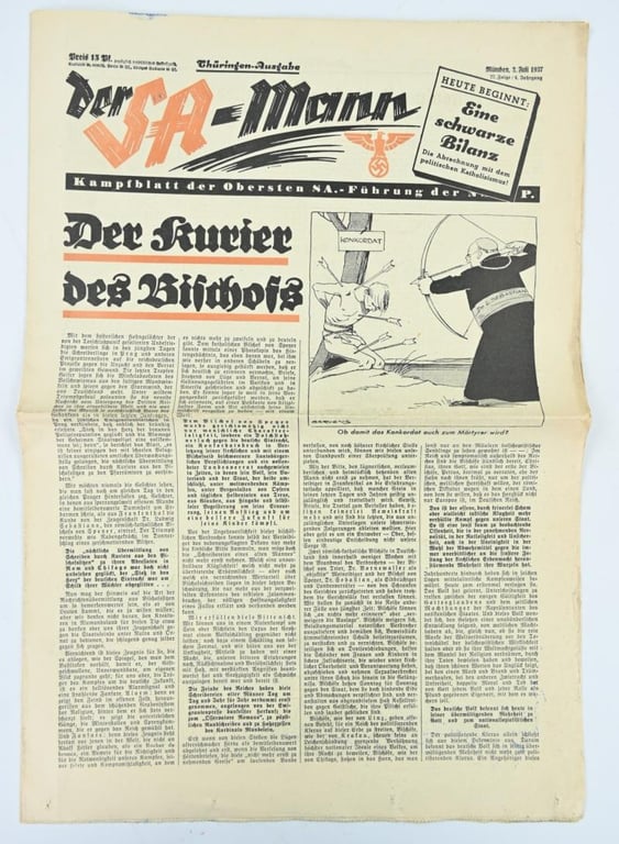 German Newspaper der SA-Mann 3 Juli 1937