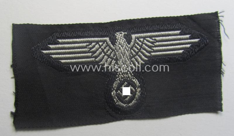 Waffen-SS, 'BeVo'-woven-style skull- and cap-eagle-set (ie. 'Totenkopf- u. Adler-Effektensatz für Schiffchen o. Einheitsfeldmütze')