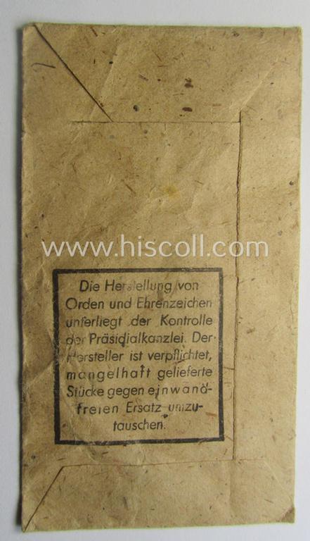 WH (Heeres- ie. Waffen-SS), typical 'Zellstoff'-based (albeit non-maker-marked!) 'LDO'-styled medal-pouch as was intended for an: 'Allgemeines Sturm-Abzeichen' (or: general assault-badge or GAB)