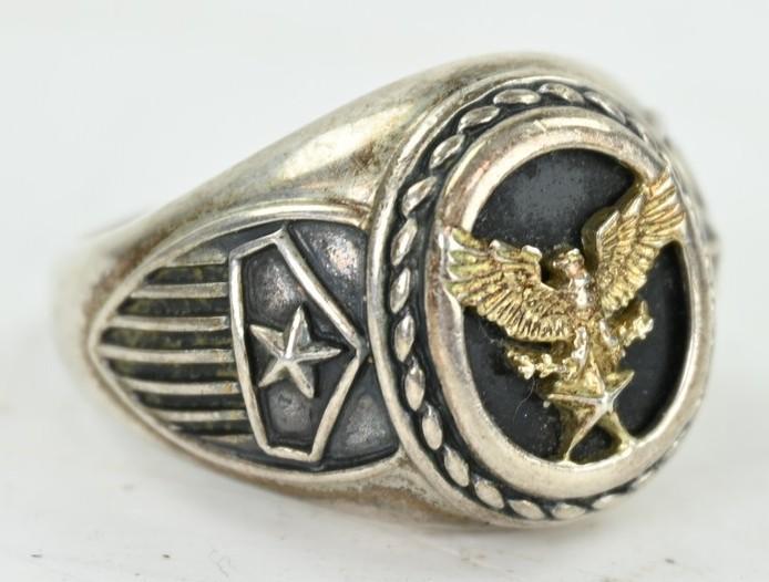 US WW2 Period Men's Ring with Eagle