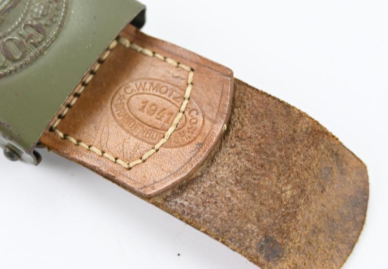 German WH Beltbuckle with Tab 'C.W. Motz 1941'