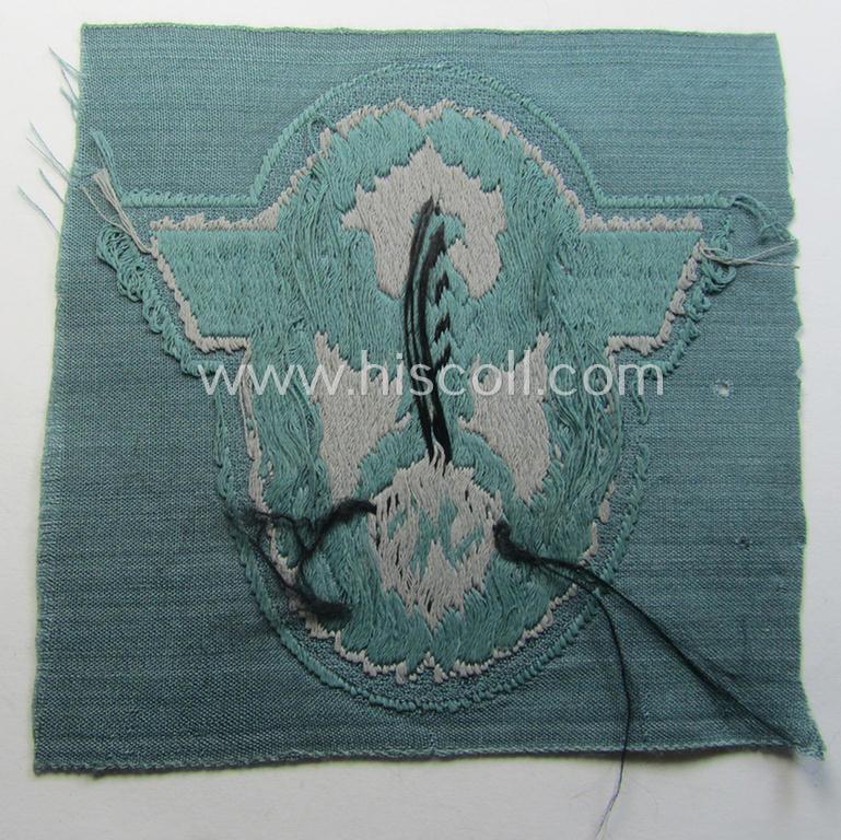 Police- (ie. 'Polizei'-) related armbadge (ie. arm-eagle) being a typical 'BeVo'-woven example