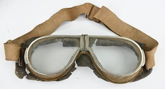 US WW2 Tanker Goggles in Case