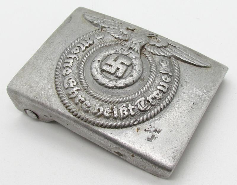 Waffen-SS Aluminum belt buckle by SS 36/39 RZM