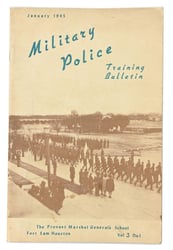 US WW2 Military Police Training Bulletin