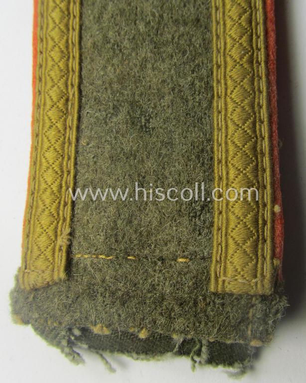 Single, early-pattern WH (Heeres) 'tropical' (ie. truly 'DAK'-related!) NCO-type shoulderstrap as was intended for an: 'Unteroffizier der Feldgendarmerie-Trpn.'