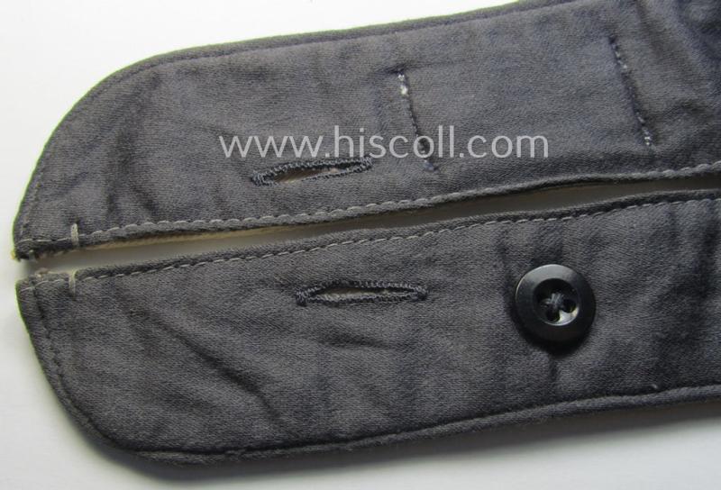 WH (Luftwaffe) bluish-coloured- and/or 'standard-issue'-pattern so-called: 'Kragenbinde' (or: uniform inner-collar) being a regular-issued (and non-maker-marked) example that comes in a hardly used- nor worn, condition