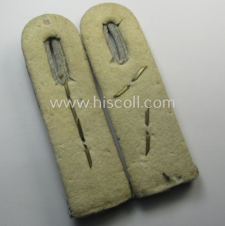 Pair of WH (Heeres) officers'-type shoulderboards as was intended for - and clearly worn by! - a: 'Hauptmann eines Infanterie-Rgts.'