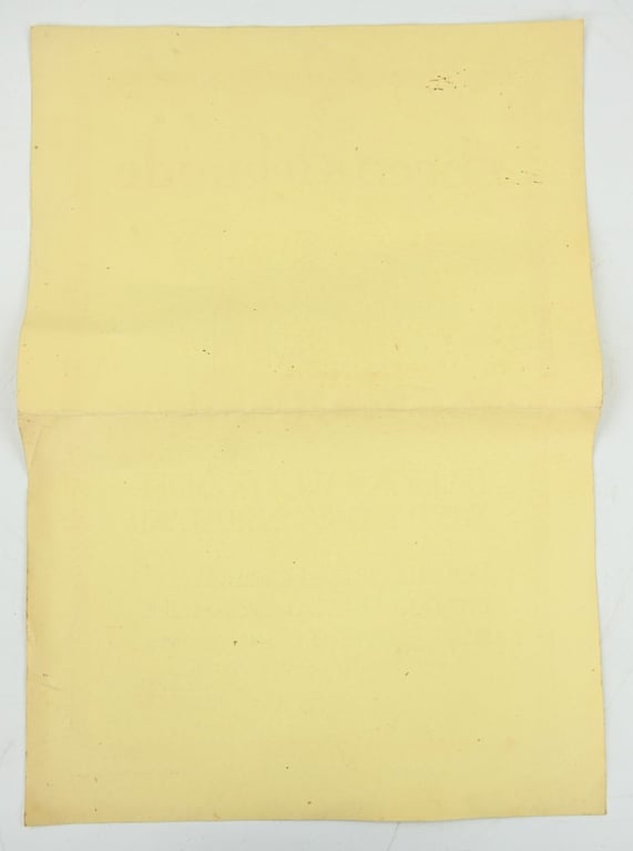 German WH Honor Certificate Holland 1940/41