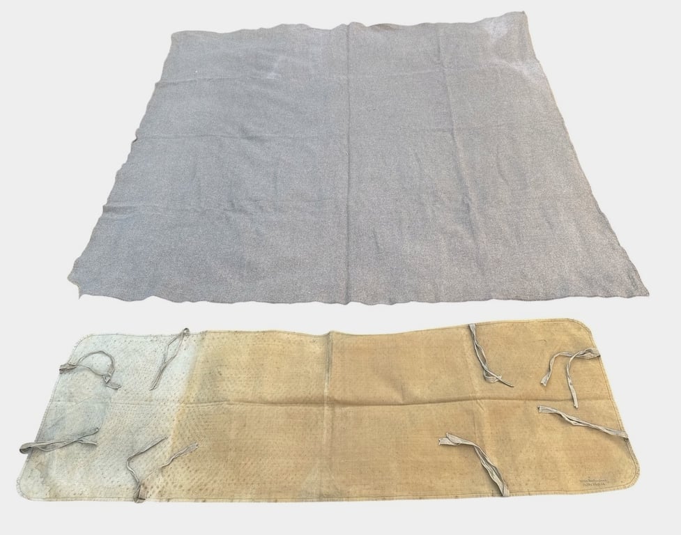 Large Blanket with cover from the estate of "Hauptmann Rechenberg Panzer Jäger Regt 24"