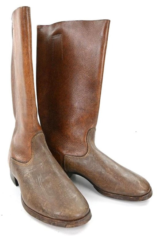 German LW/WH Brown Combat Jackboots