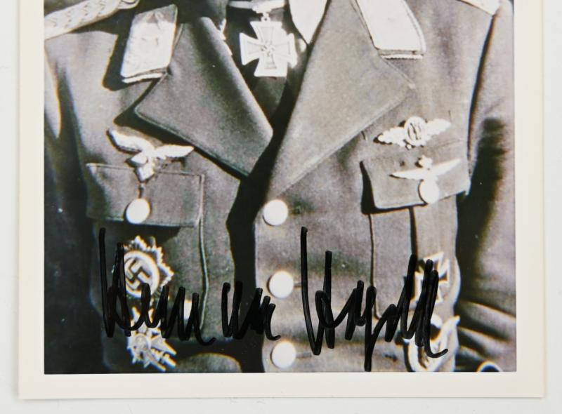 Signature of Luftwaffe KC-OLC&S Recipient 'Hermann Hogebach