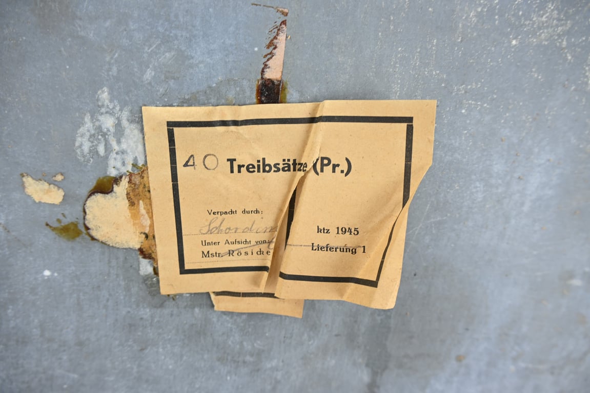 German WH Ammo Box P65 propellant charges