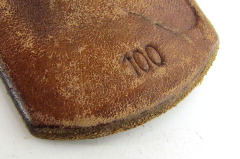 WH/SS Leather Equipment belt marked jnb 1942