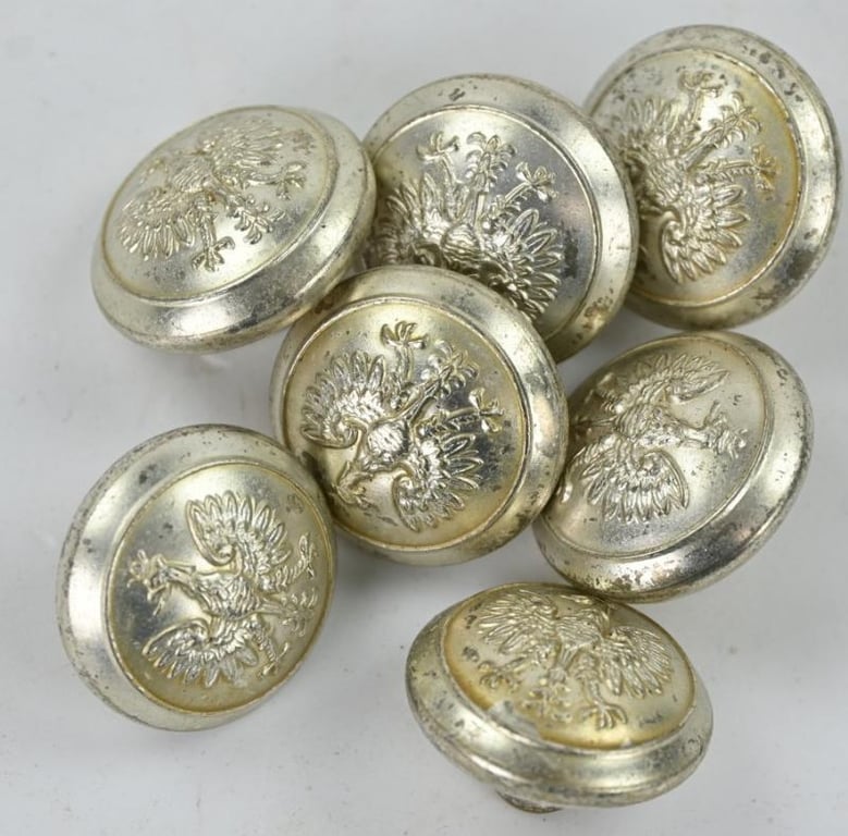 Polish WW2 Dress Button Set