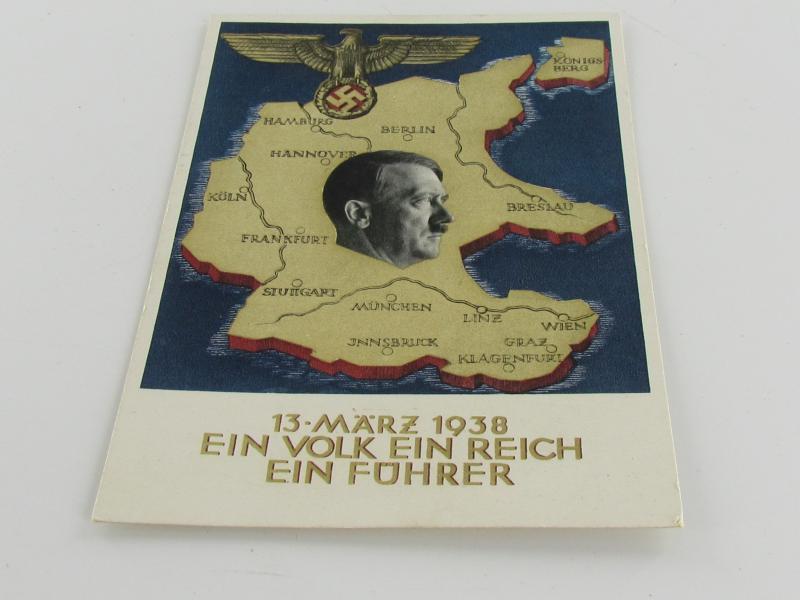 Postcard : 13 März 1938 - Anschluss Austria'