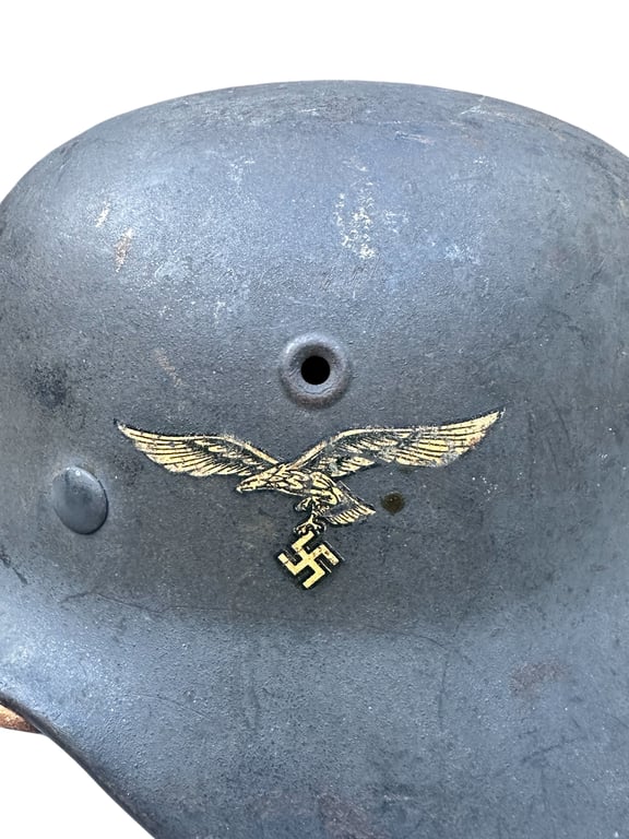 SD Luftwaffe Helmet 'EF62' Excellent textbook example