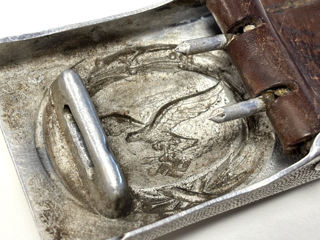 LW Aluminum Buckle with leather tab "J.Feix-Söhne" 1939
