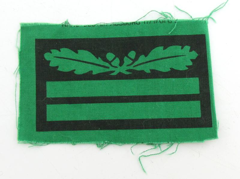 Printed Heer/Waffen-SS camouflage rank patch