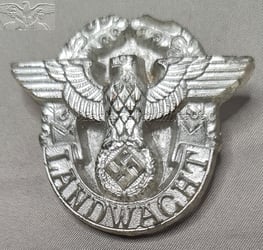 Landwacht Auxiliary Police Solid Backed Badge