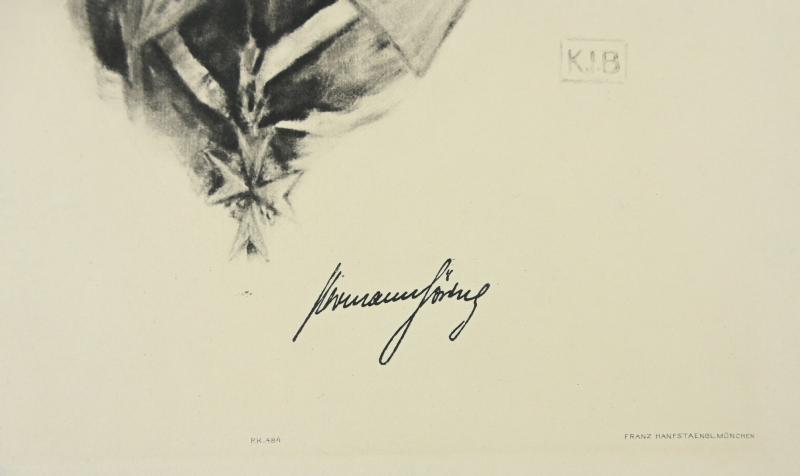 German Portrait Print/Litho of Reichsmarshall Hermann Göring by K.J.Böhringer
