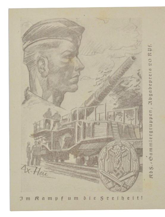 German WH Postcard 'Tag der Briefmarke'