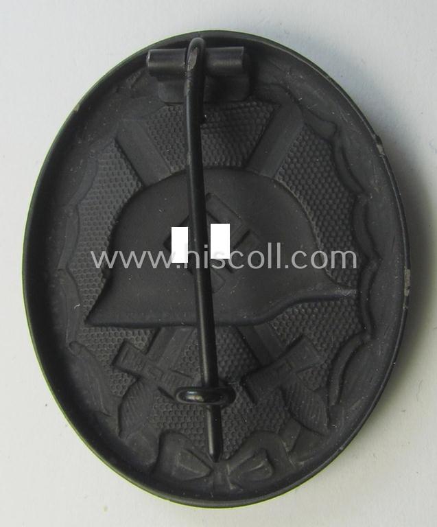 Attractive - albeit non-maker-marked and magnetic! - example of a black-class wound-badge (or: 'Verwundeten-Abzeichen in Schwarz') that comes in an overall very nice- (ie. I deem hardly used- nor worn-), condition