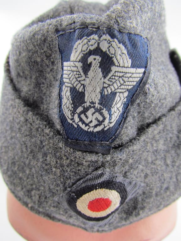 Wehrmacht Luftschutz ( Air Defence ) Police EM/NCO Overseas Cap