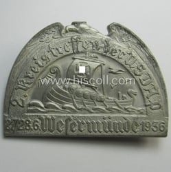 Commemorative - and truly unusually seen! - N.S.D.A.P.-related...