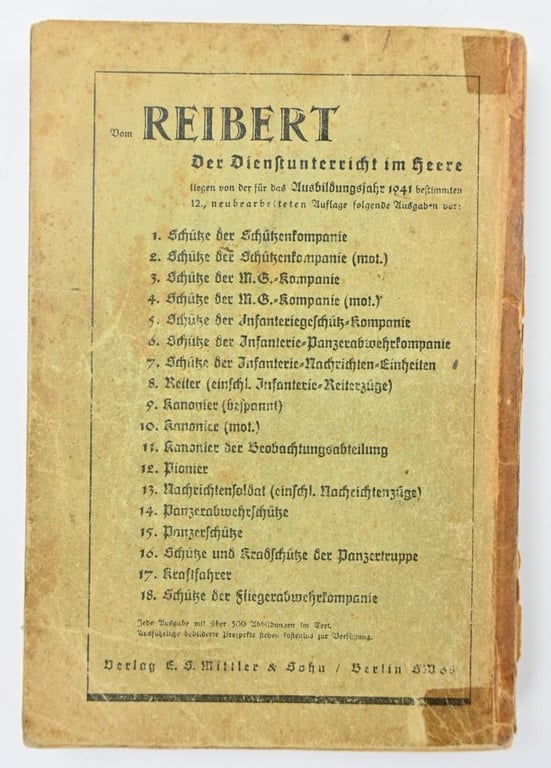 German WH Handbook "Reibert"