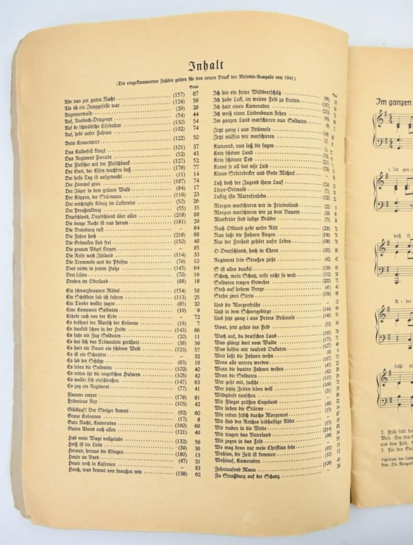 German WH Songbook 'Morgen Marschieren Wir'