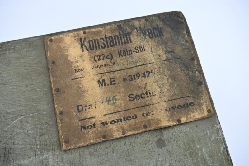 German WW2 POW Suitcase 'Konstantin Weck'